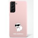 Karl Lagerfeld KLHCS23LSNCHBCP S23 Ultra S918 hardcase różowy/pink Silicone Choupette