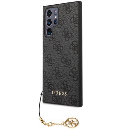 Guess GUHCS23LGF4GGR S23 Ultra S918 szary/grey hardcase 4G Charms Collection