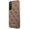 Guess GUHCS23SG4GFBR S23 S911 brązowy/brown hard case 4G Metal Gold Logo