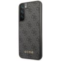 Guess GUHCS23SG4GFGR S23 S911 szary/grey hardcase 4G Metal Gold Logo