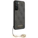 Guess GUHCS23SGF4GGR S23 S911 szary/grey hardcase 4G Charms Collection