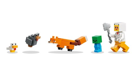 LEGO Minecraft 21585 - Farma kurczaków