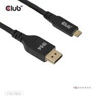 CLUB3D CAC-1563 adapter kablowy 2 m USB Type-C DisplayPort Czarny