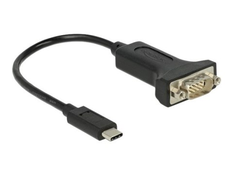 DeLOCK 63908 kabel równoległy Czarny 0,15 m DB-9