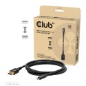 CLUB3D CAC-1563 adapter kablowy 2 m USB Type-C DisplayPort Czarny