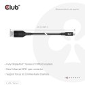 CLUB3D CAC-1563 adapter kablowy 2 m USB Type-C DisplayPort Czarny