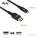 CLUB3D CAC-1563 adapter kablowy 2 m USB Type-C DisplayPort Czarny