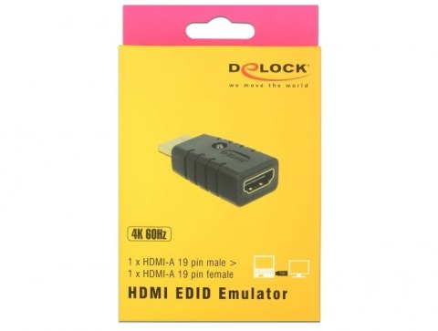 DeLOCK 63320 przejściówka do kabli 1 x HDMI-A 19 pin Czarny