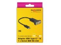 DeLOCK 63908 kabel równoległy Czarny 0,15 m DB-9