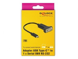 DeLOCK 63908 kabel równoległy Czarny 0,15 m DB-9