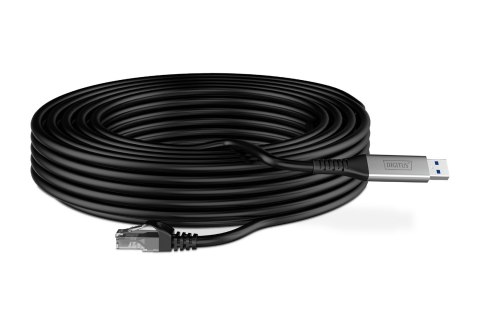 Digitus Kabel USB-A - RJ45 Ethernet, 1 Gbit/s, 15 m