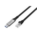 Digitus Kabel USB-A - RJ45 Ethernet, 1 Gbit/s, 15 m