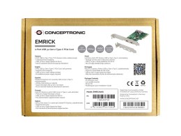 Conceptronic EMRICK08G adapter Wewnętrzny USB 3.2 Gen 2 (3.1 Gen 2)