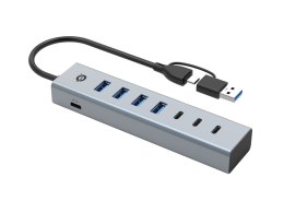 Conceptronic HUBBIES20G huby i koncentratory USB 3.2 Gen 1 (3.1 Gen 1) Type-C 5000 Mbit/s Szary