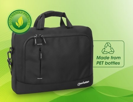 Manhattan 440363 torba na laptop 35,8 cm (14.1") Obudowa na messenger Czarny