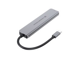 Conceptronic DONN33G stacja dokująca Przewodowa USB 3.2 Gen 1 (3.1 Gen 1) Type-C Srebrny