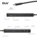 CLUB3D CSV-2552 huby i koncentratory USB Type-C 5000 Mbit/s Czarny