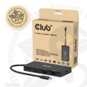 CLUB3D CSV-2552 huby i koncentratory USB Type-C 5000 Mbit/s Czarny