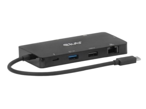 CLUB3D CSV-2552 huby i koncentratory USB Type-C 5000 Mbit/s Czarny
