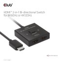 CLUB3D CSV-1384 przełącznik KVM Czarny