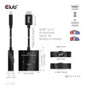 CLUB3D CSV-1384 przełącznik KVM Czarny