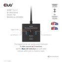CLUB3D CSV-1384 przełącznik KVM Czarny