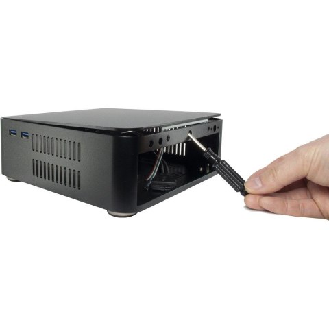 Inter-Tech ITX A60 Mini Tower Czarny 60 W