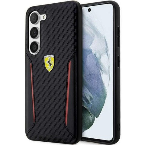 Ferrari FEHCS23MNPYK S23+ S916 czarny/black hardcase Carbon Contrast Edges