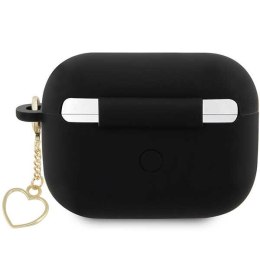 Guess GUAP2LSCHSK AirPods Pro 2 cover czarny/black Silicone Charm Heart Collection