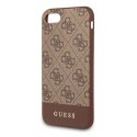 Guess GUHCI8G4GLBR iPhone 7/8/SE 2020 / SE 2022 brązowy/brown hard case 4G Stripe Collection