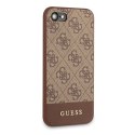 Guess GUHCI8G4GLBR iPhone 7/8/SE 2020 / SE 2022 brązowy/brown hard case 4G Stripe Collection