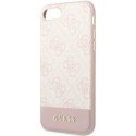 Guess GUHCI8G4GLPI iPhone 7/8/SE 2020/ 2022 różowy/pink hard case 4G Stripe Collection