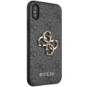 Guess GUHCPX4GMGGR iPhone X/XS szary/grey hardcase 4G Big Metal Logo