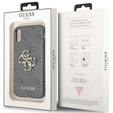 Guess GUHCPX4GMGGR iPhone X/XS szary/grey hardcase 4G Big Metal Logo