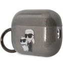 Karl Lagerfeld KLAP2HNKCTGK Airpods Pro 2 cover czarny/black Gliter Karl&Choupette