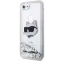 Karl Lagerfeld KLHCI8LNCHCS iPhone 7/8/ SE 2020/2022 srebrny/silver hardcase Glitter Choupette Head