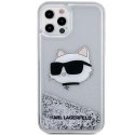Karl Lagerfeld KLHCP12MLNCHCS iPhone 12/ 12 Pro 6,1" srebrny/silver hardcase Glitter Choupette Head