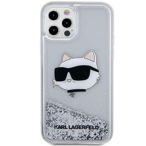 Karl Lagerfeld KLHCP12MLNCHCS iPhone 12/ 12 Pro 6,1" srebrny/silver hardcase Glitter Choupette Head
