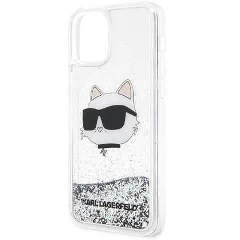 Karl Lagerfeld KLHCP12MLNCHCS iPhone 12/ 12 Pro 6,1" srebrny/silver hardcase Glitter Choupette Head