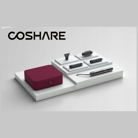 Suszarko-Lokówka do włosów COSHARE InStyle 4w1 HS30E grafitowy