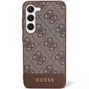 Guess GUHCS23MG4GLBR S23+ S916 brązowy/brown hardcase 4G Stripe Collection