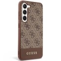 Guess GUHCS23MG4GLBR S23+ S916 brązowy/brown hardcase 4G Stripe Collection