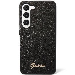 Guess GUHCS23SHGGSHK S23 S911 czarny/black hard case Glitter Script