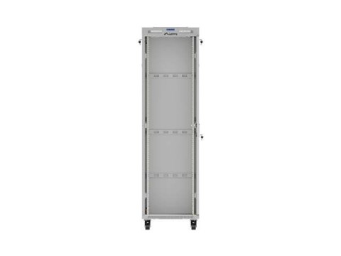 LANBERG SZAFA INSTALACYJNA RACK STOJĄCA 19" 42U 600X600 SZARA DRZWI PRZESZKLONE LCD (FLAT PACK) V2