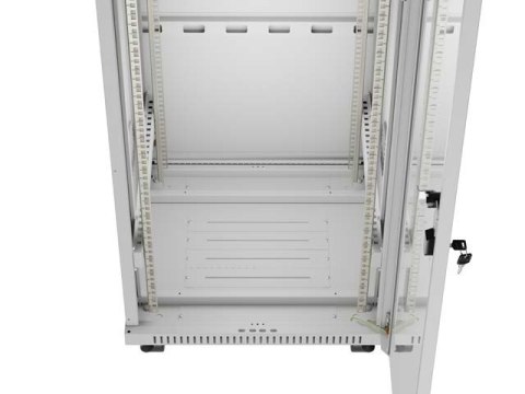 LANBERG SZAFA INSTALACYJNA RACK STOJĄCA 19" 42U 600X600 SZARA DRZWI PRZESZKLONE LCD (FLAT PACK) V2