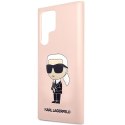 Karl Lagerfeld KLHCS23LSNIKBCP Sam S23 S918 Ultra hardcase różowy/pink Silicone Ikonik