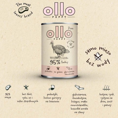 Ollo Puppy Pure Indyk 400g