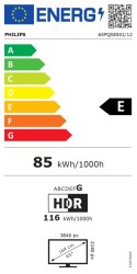 Telewizor Philips QLED Ambilight | 65PQS8501/12 | 65 | Smart TV | Titan OS | 4K UHD | Czarny