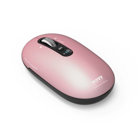 Mysz PORT CONNECT | PURE MAC | Bezprzewodowa | Bluetooth | Różowa