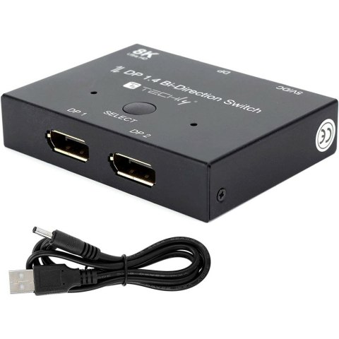 Techly IDATA-DP-2DP-8KT przełącznik wideo DisplayPort